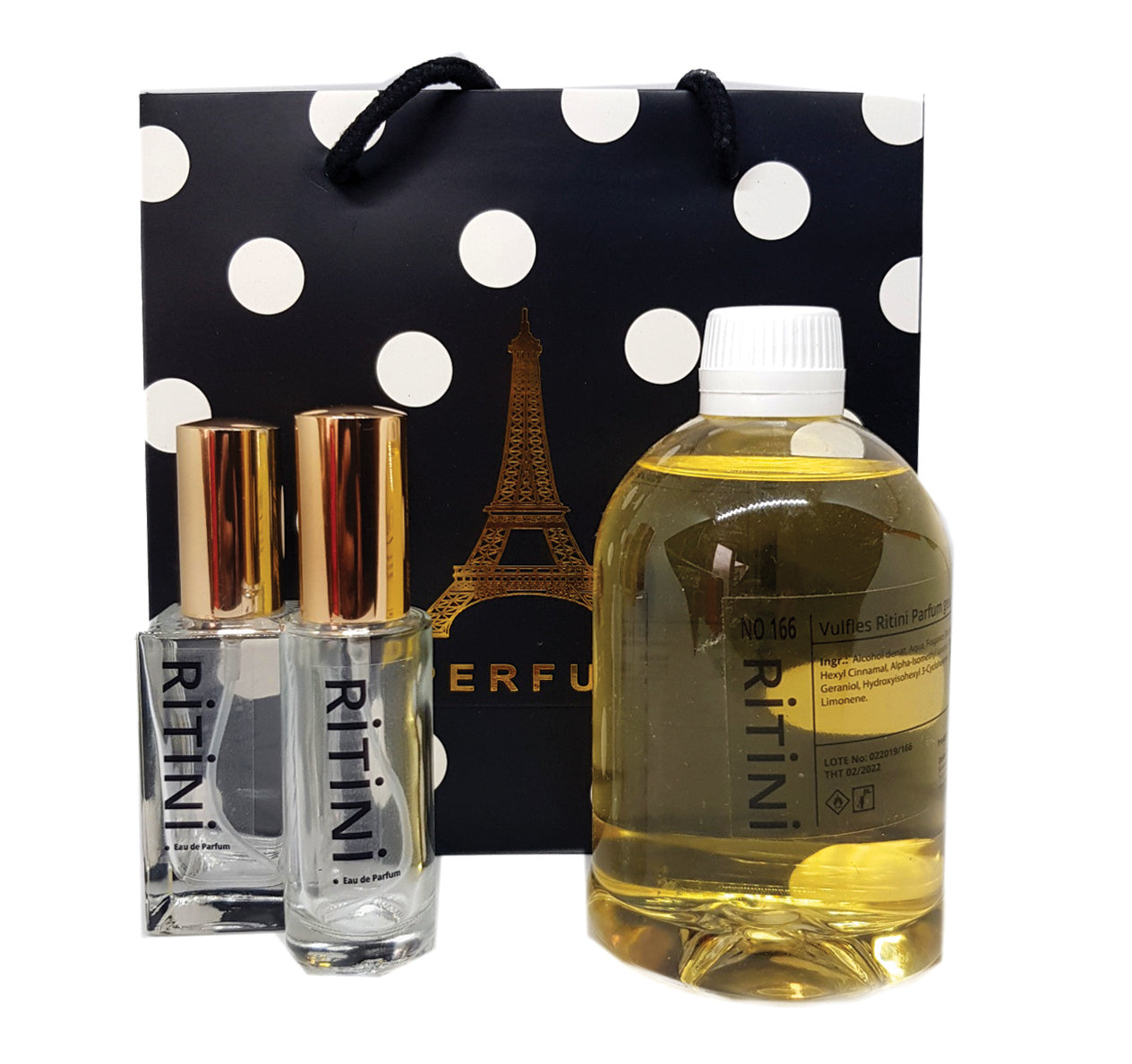 Voorzicht van RiTiNi Parfum vul fles van 500 ml. Deze dupe parfum of tappafum is ook in 250 ml te krijgen